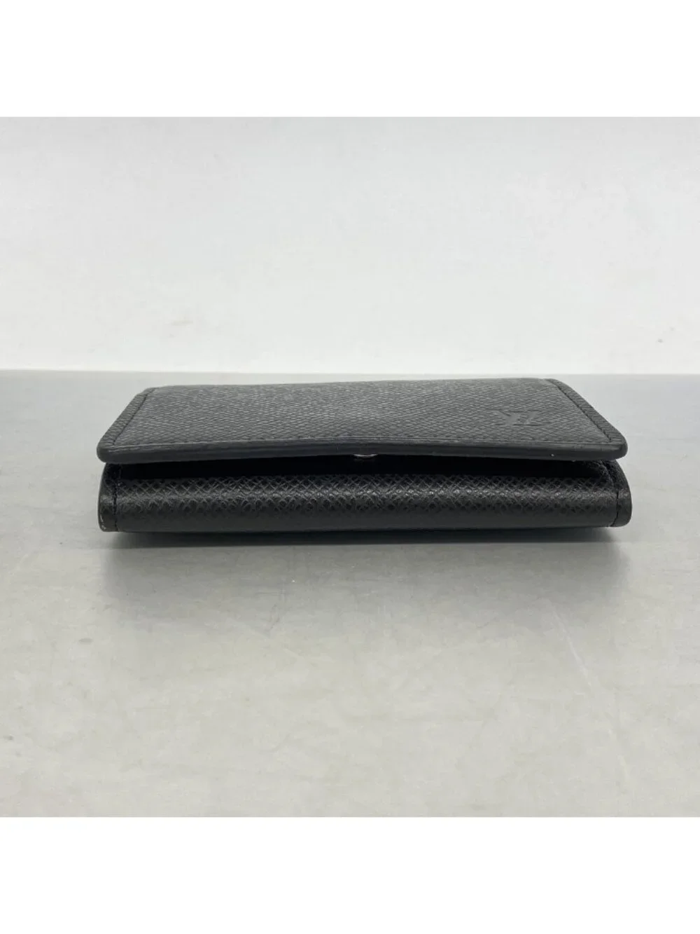 Louis Vuitton Card Case Taiga Envelope Business Holder NM Black